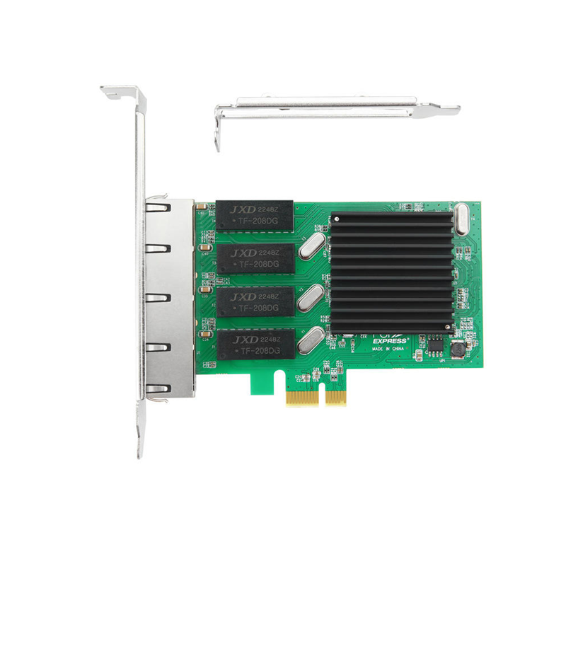PCI e sang 4 cổng Lan